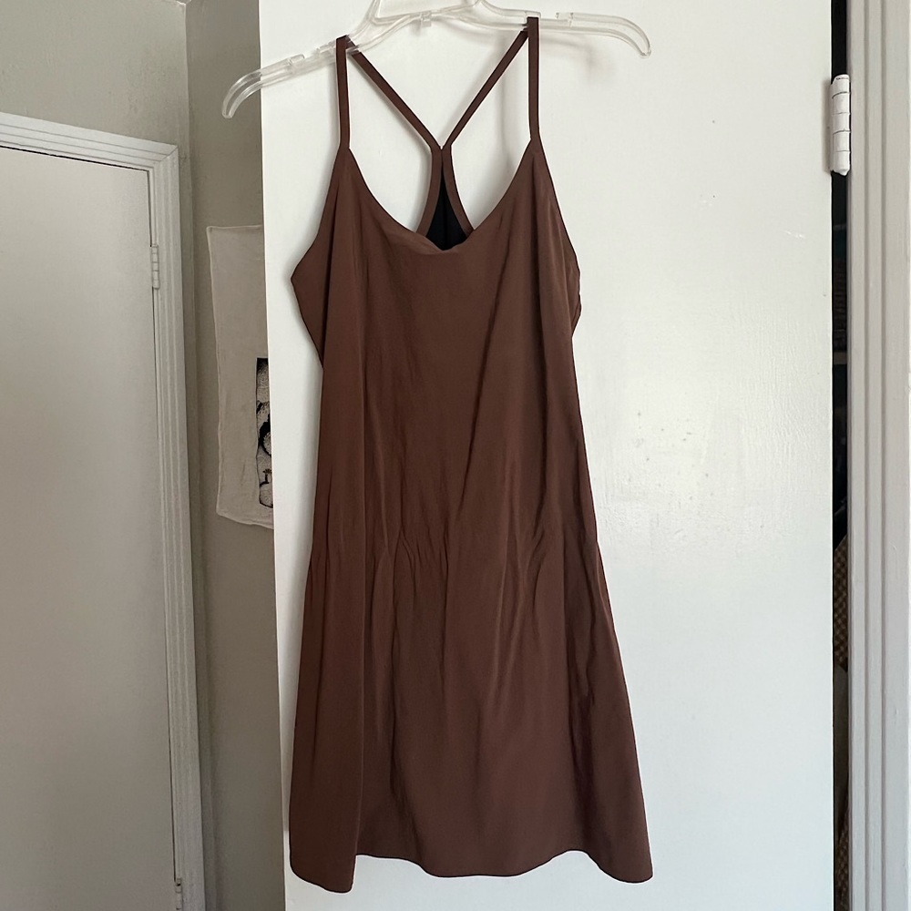 Outdoor Voices Exercise Dress in Brown